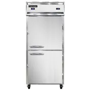 Continental Refrigerator 1RFXNHD 36" 1-Section Reach-In Refrigerator Freezer w/ 2 Solid Half-Doors 1 image
