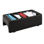 Cambro LCDCH110 Condiment Holder - 8-3/4" W x 16-1/2" D x 5" H, Black, Fits 250LCD/500LCD/UC250/UC500 1 image
