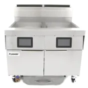 Frymaster 2FQG100T 40" Floor Model Gas Deep Fryer, Full Pot, NG/LP, 200 Ibs, 210.000 BTU 1 image