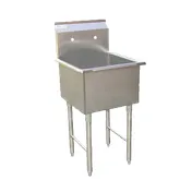 GSW USA SEE18181P One Compartment Sink, 21-1/8"W X 21"D X 45"H 1 image