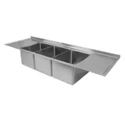 GSW USA SH12123DDN Sink, Three Compartment, Drop-In, 60"W X 18"D X 14"H 1 image