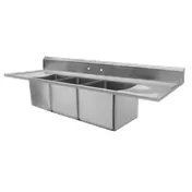 GSW USA SH12123DWN Sink, Three Compartment, Drop-In, 60"W X 18"D X 20"H 1 image