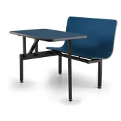 JustChair CONT-ADA-42 Contour Table Unit, 42in L, ADA Compliant, Black, Laminated Top, Welded Steel Frame 1 image