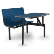 JustChair CONT-ADA-59 Contour Table Unit, 49in L, ADA Compliant, Black, Laminated Top, Welded Steel Frame 2 image