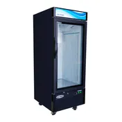Serv-Ware GR12B-HC 30" One-Section Black Merchandiser Refrigerator, 23 cu ft, Glass Door, Auto-Defrost 1 image