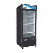 Serv-Ware GR16B-HC 30" One Section Black Merchandiser Refrigerator, 23 cu ft, Glass Door, LED Display 1 image