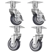 Vulcan CASTERS-PLTMNT@2 Set of 4 Adjustable Casters, 6" Overall Height 1 image
