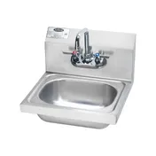 Krowne HS-2L 15" Wall Mounted Hand Sink with Faucet - 20 gauge 1 image