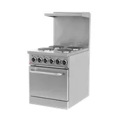 BakeMax BMPLS7KE021 Range, Electric, 24"W X 37.6"D X 56"H, (4) Burners 1 image