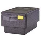 Cambro EPP180S110 Cam GoBox Insulated Food Pan Carrier, 45.44 qt., Top Load, Black, EPP Foam 1 image