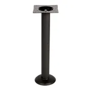 FLAT Tech BD2802A Dining Height Bolt Down Restaurant Table Base, 3" Dia. Column, 8" Top Plate, Steel, Black Powder Coat Finish 2 image