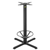 FLAT Tech CT2018 Bar Height KX30 Cast Iron Table Base, 30" Cross Base, 3" Dia. Column, Hydraulic PAD Stabilization 1 image