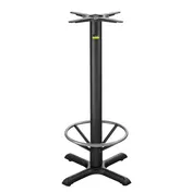 FLAT Tech CT2019 Bar Height KX22 Cast Iron Table Base, 22" Cross Base, 3" Dia. Column 1 image