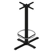FLAT Tech CT2056 Bar Height Cast Iron Table Base, 22x30 Cross Base, 3 Dia Column, Hydraulic PAD 1 image