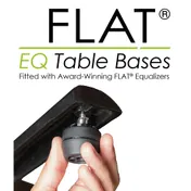 FLAT Tech CT2059 KX30 EQ Dining Height Table Base, 30" Cross Base, 3" Dia. Column, Cast Iron, Powder Coat Finish 2 image