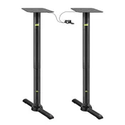 FLAT Tech CT2067 KT22 Adjustable Height Cast Iron Restaurant Table Base, 22" End Base, 3" Pneumatic Column 1 image