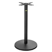 FLAT Tech CT3014 Bar Height UR22 Table Base, 22" Round, 3" Column, Cast Iron, Textured Finish 1 image