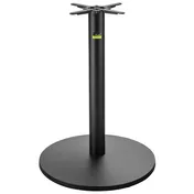 FLAT Tech CT3015 Bar Height UR30 Table Base, 30" Round, 4" Column, Cast Iron, Textured Finish 1 image