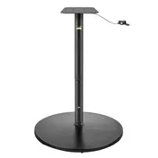 FLAT Tech CT3027 UR30 Adjustable Height 30" Round Cast Iron Table Base, 3" Pneumatic Column 1 image