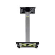 FLAT Tech CT4101 Dining Height 22" Square Cast Iron Table Base, 3-1/7" Dia Column, 304 Stainless Steel Plated 2 image