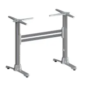 FLAT Tech CT4310 ST22 Dining Height 22" Double End Table Base, Aluminum, Polished Finish 1 image