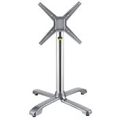 FLAT Tech CT4330 Aluminum Sx26 Dining Height Table Base, 26" Cross Base, Polished Finish 1 image