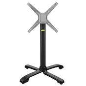FLAT Tech CT4331 SX26 Table Base, Dining Height, 26x26 Base, Aluminum, Black Powder Coat, 900 lbs 1 image