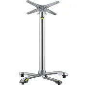FLAT Tech CT4333 Bar Height SX26 Table Base, 26" Cross Base, Aluminum, Polished Finish 2 image