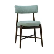 G & A 4690 Ciro Side Chair, Upholstered Seat & Back, European Beechwood Walnut Frame, Mortise & Tenon Construction 1 image