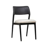 G & A 4695 Kyoto Side Chair, Solid Oak Frame, Upholstered Seat, Wood Back 1 image