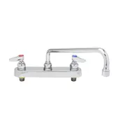 T&S Brass B-1123 Faucet, 12" Swing Nozzle, Deck Mounted 1 image
