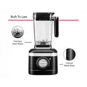 KitchenAid KSB4028BM K400 Blender, 5-Speed, 56 oz Capacity, Black Matte, Tamper 4 image
