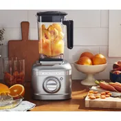 KitchenAid KSB4028CU K400 Blender, 5-Speed, 56 oz Capacity, Contour Silver, Tamper 6 image