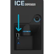 Hoshizaki HS-5749 Water Dispenser Conversion Kit, Aluminum, Fits DB-130H & DB-200H, 12" x 8" x 6" 1 image