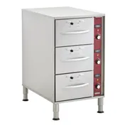 Hubert 100544 Kratos Drawer Warmer, Triple Drawer, Free Standing 1 image