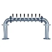Micro Matic BG-U-8KR Glycol U Beer Tower, 40-3/4" W x 18-7/8" H, Steel, 8 Tap Faucets, NSF Certified 1 image