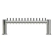 Micro Matic METRO-H-14PSSKR Draft Beer Tower, 50"W x 16"H, Glycol, 2 Columns, 14Tap 304 Faucets NSF 1 image