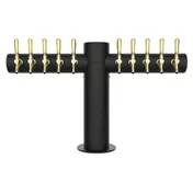 Micro Matic METRO-T-10MBKR Beer Tower, 10-Tap, Glycol Cooled, Matte Black, Kool Rite Tech 1 image