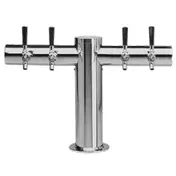 Micro Matic METRO-T-4PSSKR Draft Beer Tower, 24" x 16", 304 Steel, 4-Tap, 5" OC, NSF Certified 1 image
