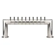 Micro Matic PT4A-10PSSKR Draft Beer Tower, 41" x 14-1/4", Glycol-Cooled, Stainless 2-Col, 10-Faucet 1 image