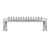 Micro Matic PT4A-14PSSKR Tower, 53" W x 14-1/4" H, Glycol-Cooled, Steel Finish, 14 Faucets, 2 Columns 1 image