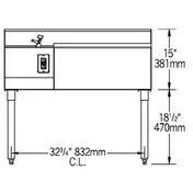 Eagle Group BM3-18L 36" Blender Station Underbar Ice Bin/Cocktail Station, Left Ice Bin 4 image
