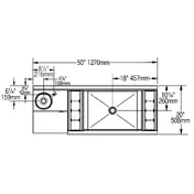 Eagle Group BM50-18L 50" Blender Station Underbar Ice Bin/Cocktail Station, Left Ice Bin 3 image