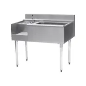 Eagle Group BM62-22L-7 62" Blender Station Underbar Ice Bin/Cocktail Station w/ 7 Circuit - Left 1 image