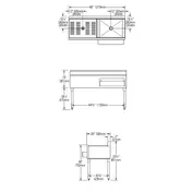 Eagle Group CWS4-18R-7 48" Drainboard Underbar Ice Bin/Cocktail Station w/ 7 Circuit - Right 3 image