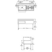 Eagle Group CWS4-22L-7 48" Drainboard Underbar Ice Bin/Cocktail Station w/ 7 Circuit - Left 3 image