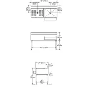 Eagle Group CWS4-22R 48" Drainboard Underbar Ice Bin/Cocktail Station, Right Ice Bin 3 image
