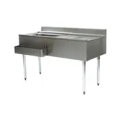Eagle Group CWS5-18L-7 60" Drainboard Underbar Ice Bin/Cocktail Station w/ 7 Circuit - Left 1 image