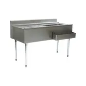 Eagle Group CWS5-18R-7 60" Drainboard Underbar Ice Bin/Cocktail Station w/ 7 Circuit - Right 1 image