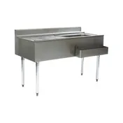 Eagle Group CWS5-18R 60" Drainboard Underbar Ice Bin/Cocktail Station, Right Ice Bin 1 image